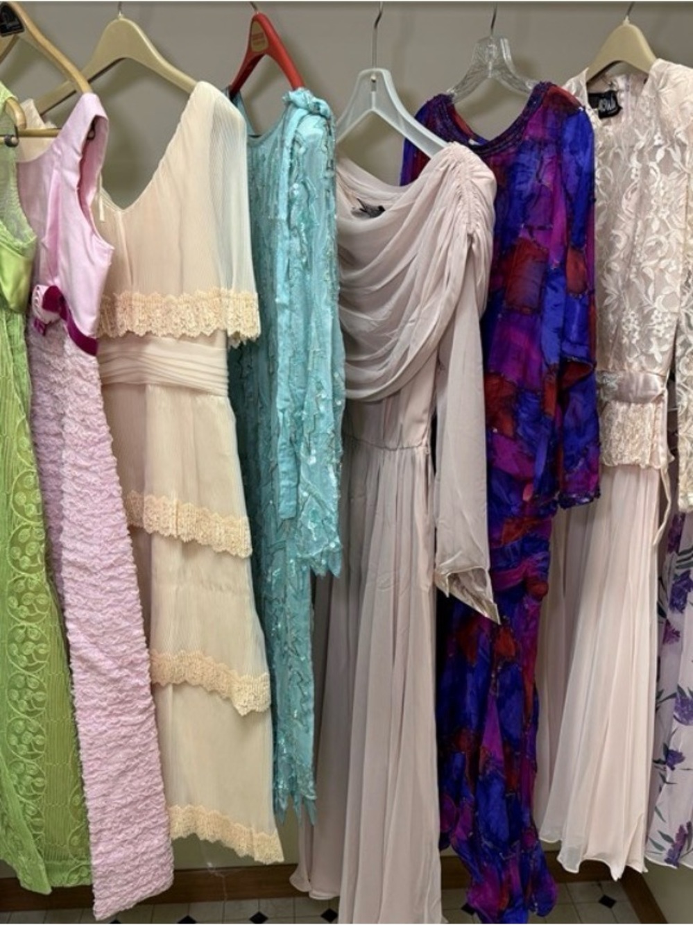 Miss Elliette Pastel and Jewel-Tone Long Sleeve Dress Collection